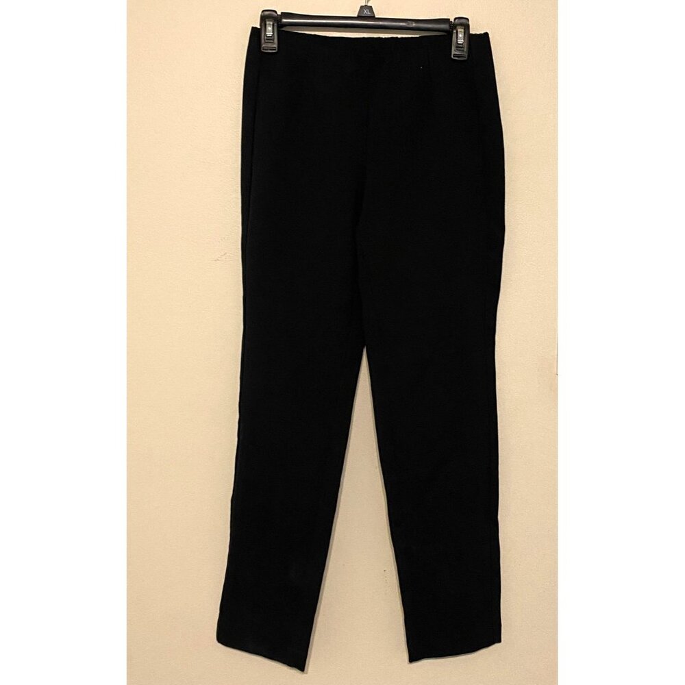 J. Jill Gray Ponte Pants Slim Leg Black Gray Size XS 30" Inseam 26" Waist